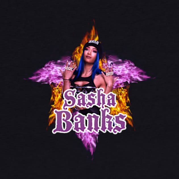 sasha banks // WWE FansArt by suprax125R